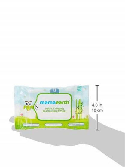 Mamaearth India's 1st Organic Bamboo Based Wipes - Pack of 1 - 72 Wipes