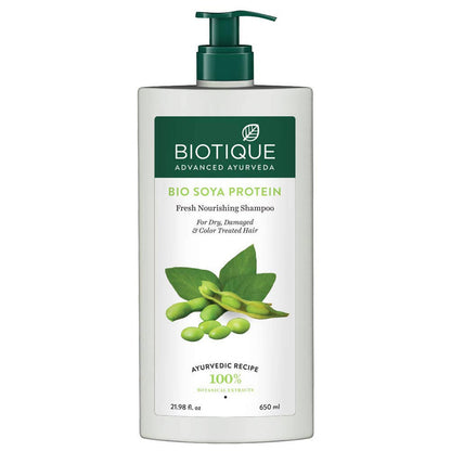 Biotique Advanced Ayurveda Bio Soya Protein Fresh Nourishing Shampoo - 120ml