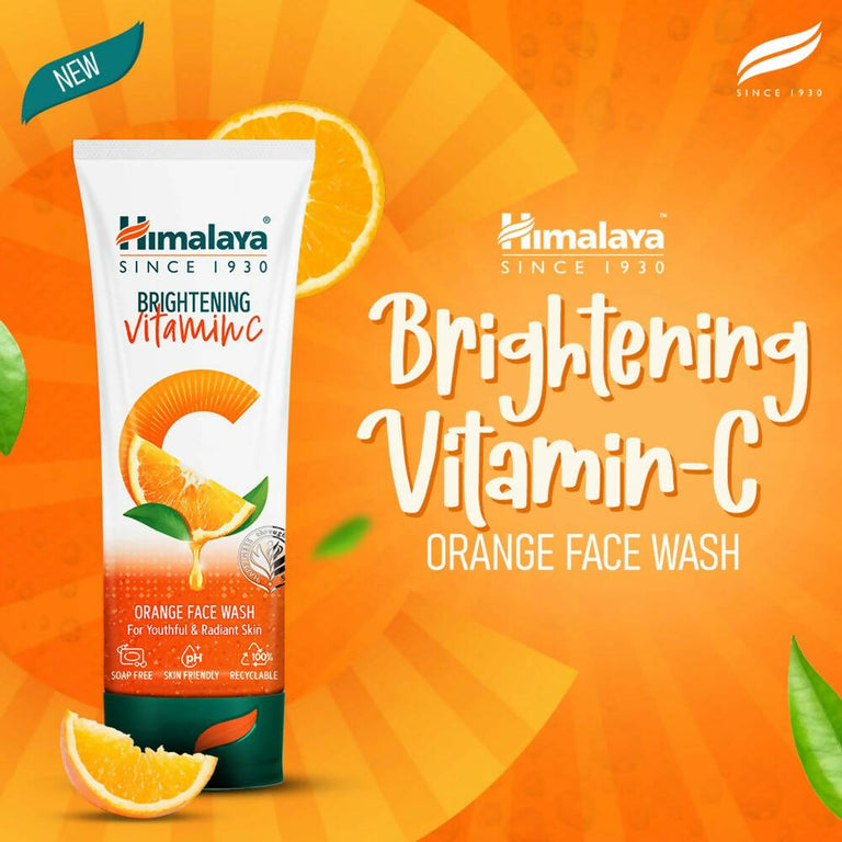 Himalaya Herbals Brightening Vitamin C Orange Face Wash - 50 ml