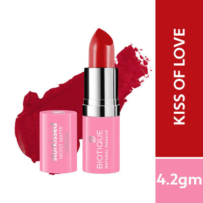 Biotique Starkissed Moist Matte Lipstick - Kiss Of Love - 4.2 gm
