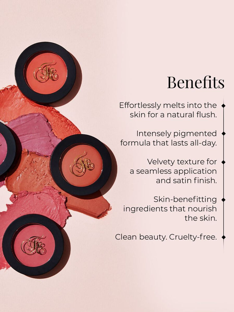Forest Essentials Noor Nikhaar Satin Cheek Tint Khubani - Peach - 5 gm