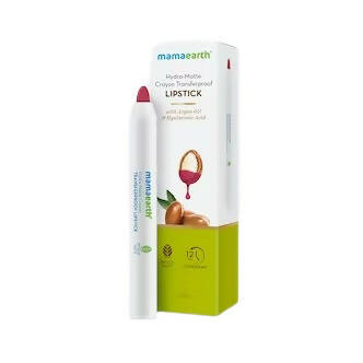 Mamaearth Hydra-Matte Crayon Transferproof Lipstick Lychee Pink - 2.4 gm