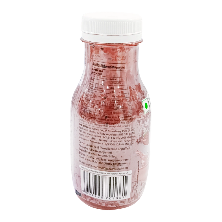 Patanjali Strawberry Basil Drink - 200 ml