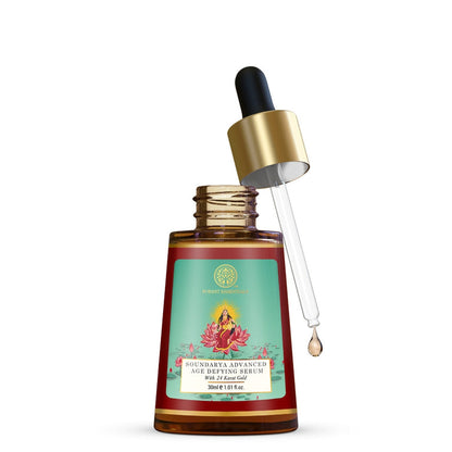 Forest Essentials Advanced Soundarya Age Defying Facial Serum With 24K Gold - 30 ml