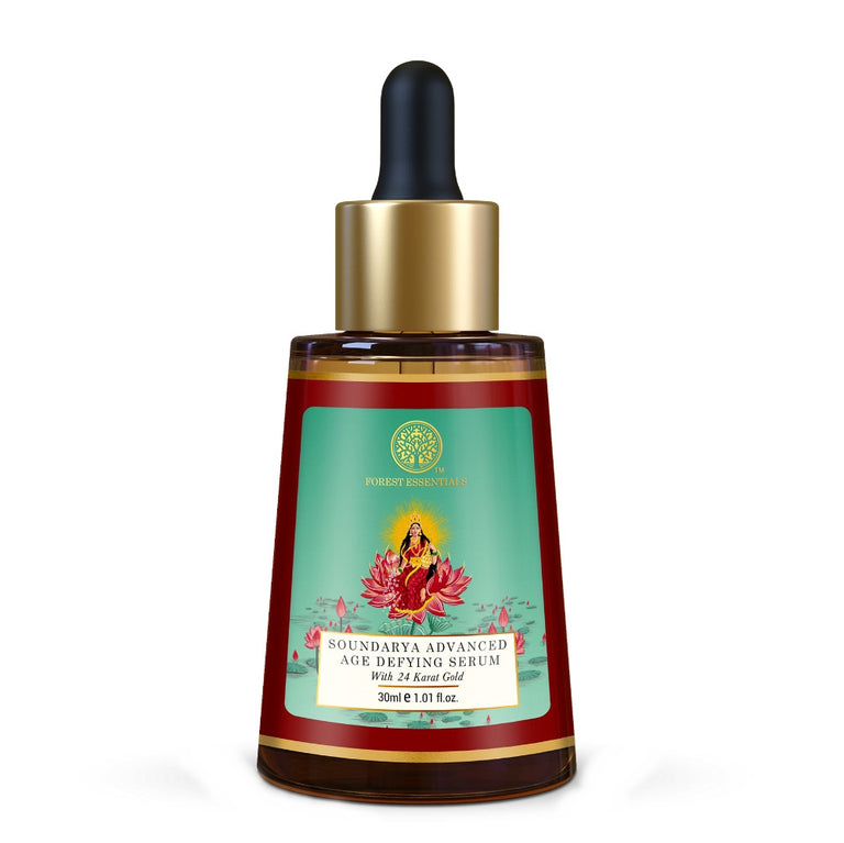Forest Essentials Advanced Soundarya Age Defying Facial Serum With 24K Gold - 30 ml