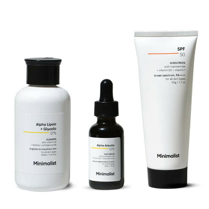 Minimalist Anti-Pigmentation Kit, Skin Care Routine Kit For Women & Men - kit