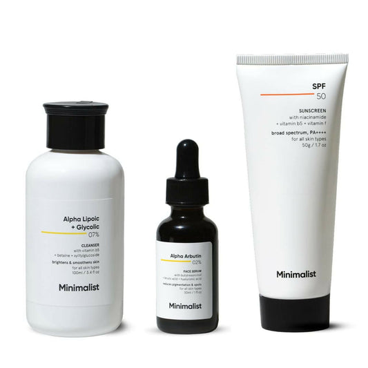 Minimalist Anti-Pigmentation Kit, Skin Care Routine Kit For Women & Men - kit