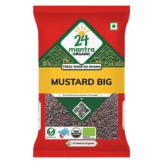 24 Mantra Organic Mustard Seeds (Big) - 100 gm