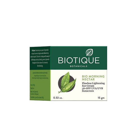 Biotique Bio Morning Nectar Flawless Lightening Eye Cream - 15 gm
