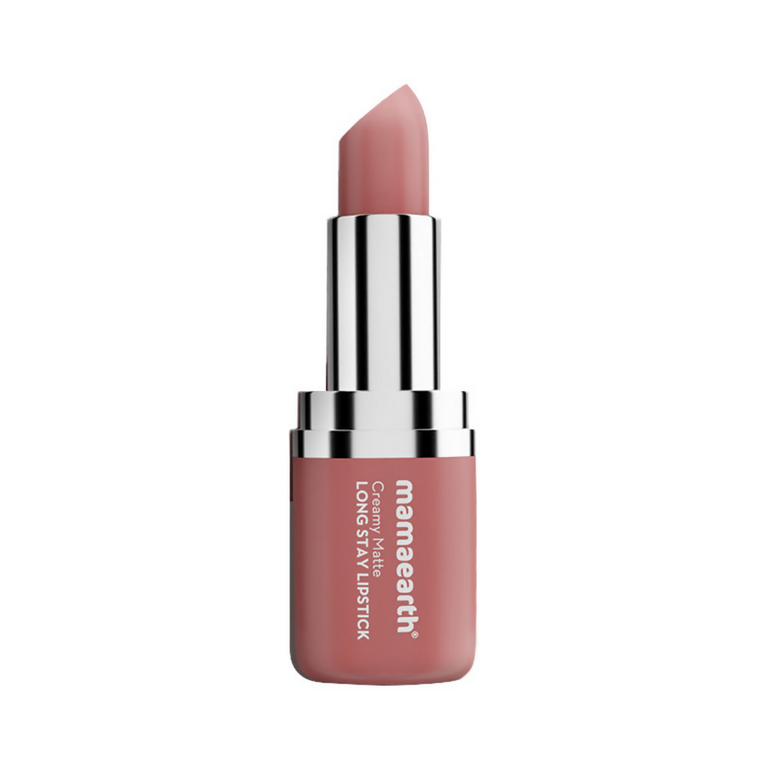 Mamaearth Creamy Matte Long Stay Lipstick - Pillow Nude - 4.2 gm