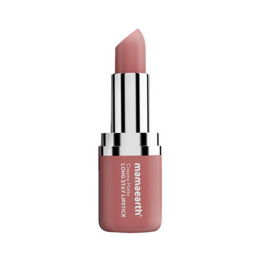 Mamaearth Creamy Matte Long Stay Lipstick - Pillow Nude - 4.2 gm