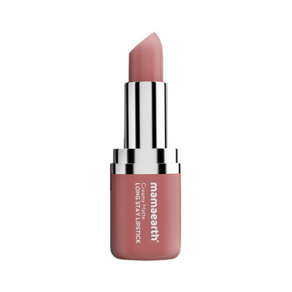 Mamaearth Creamy Matte Long Stay Lipstick - Pillow Nude - Limited Time Offer - 4.2 gm