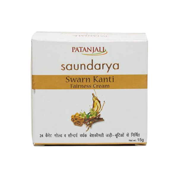 Patanjali Saundarya Swarna Kanti Fairness Cream - 15 gm - Pack of 1
