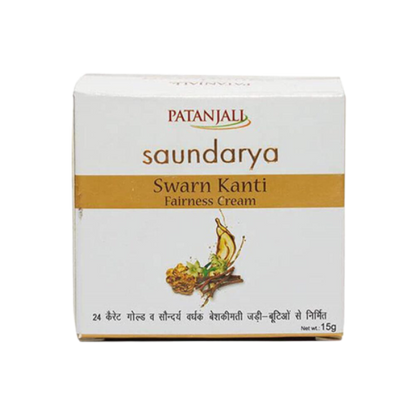 Patanjali Saundarya Swarna Kanti Fairness Cream - 15 gm - Pack of 1
