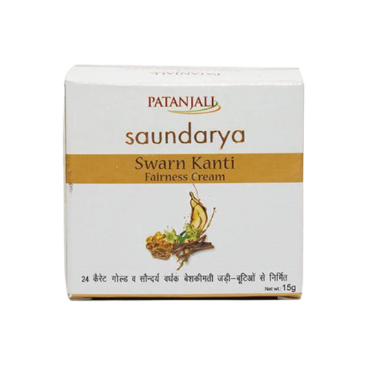 Patanjali Saundarya Swarna Kanti Fairness Cream - 15 gm - Pack of 1