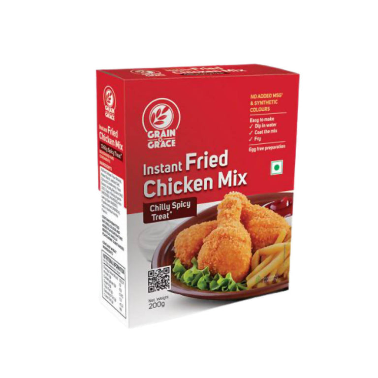 Grain N Grace Instant Fried Chicken Mix Chilly Spicy - 200 gm