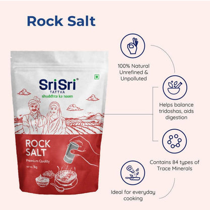 Sri Sri Tattva Rock Salt - Premium Quality - 1 kg