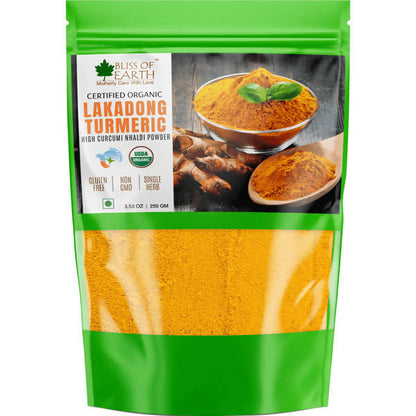 Bliss of Earth Lakadong Turmeric Powder - 500 gm