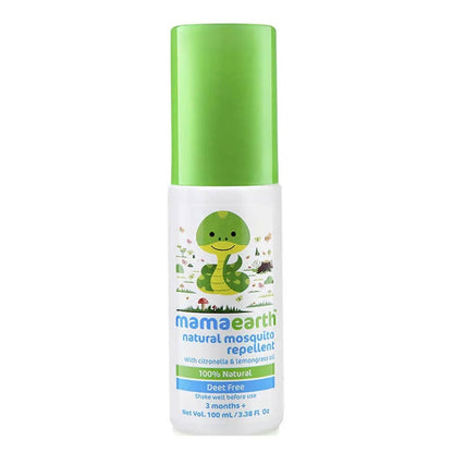 Mamaearth Natural Mosquito Repellent with Citronella & Lemongrass Oil - 100 ml