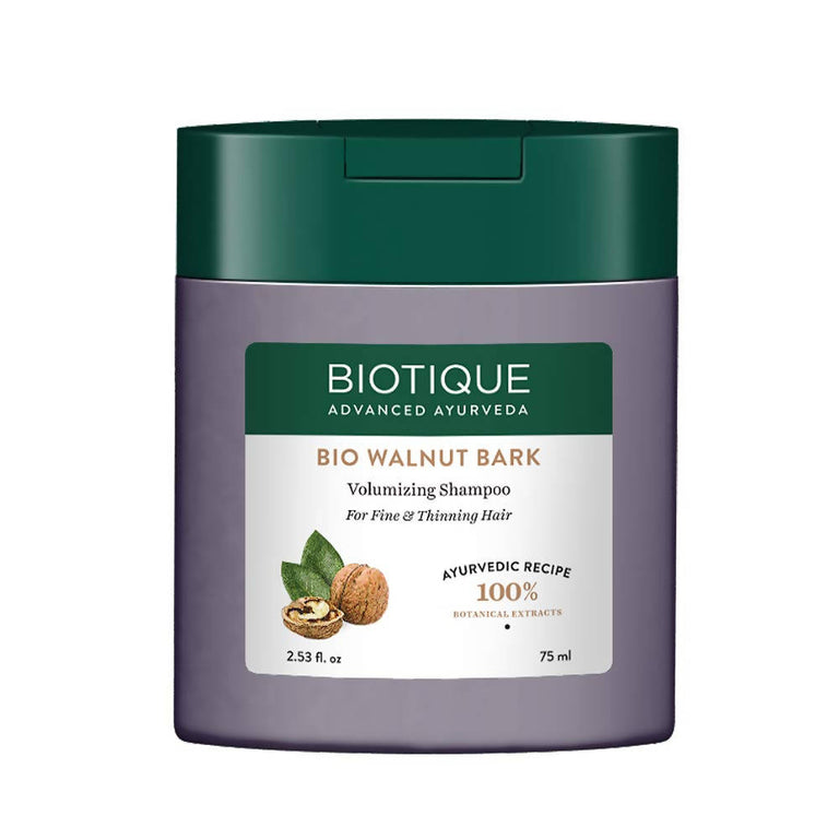 Biotique Advanced Ayurveda Bio Walnut Bark Volumizing Shampoo For Fine & Thinning Hair - 120 ml
