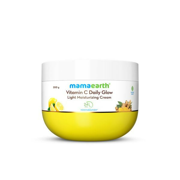 Mamaearth Vitamin C Daily Glow Light Moisturizing Cream with Turmeric & Vitamin C For Skin Brightening - 50 gm