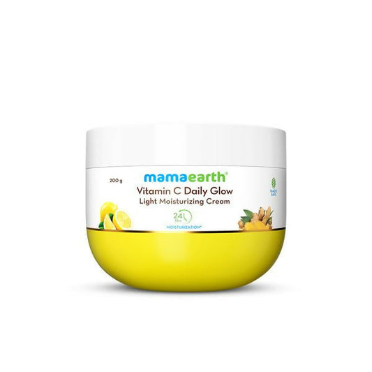 Mamaearth Vitamin C Daily Glow Light Moisturizing Cream with Turmeric & Vitamin C For Skin Brightening - 50 gm