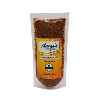 Amoga's Pickles Factory Mint Leaves Karam Podi - 250 gm