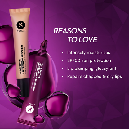 SUGAR Glide Peptide SPF50 PA+++ Lip Treatment - 01 Coconut Crunch - 10 ml