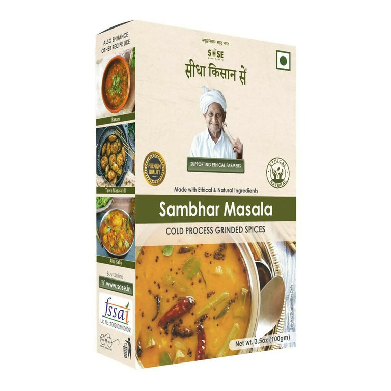 Gir Sidha Kisan Se Natural Sambhar Masala - 100 gm