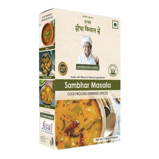 Gir Sidha Kisan Se Natural Sambhar Masala - 100 gm