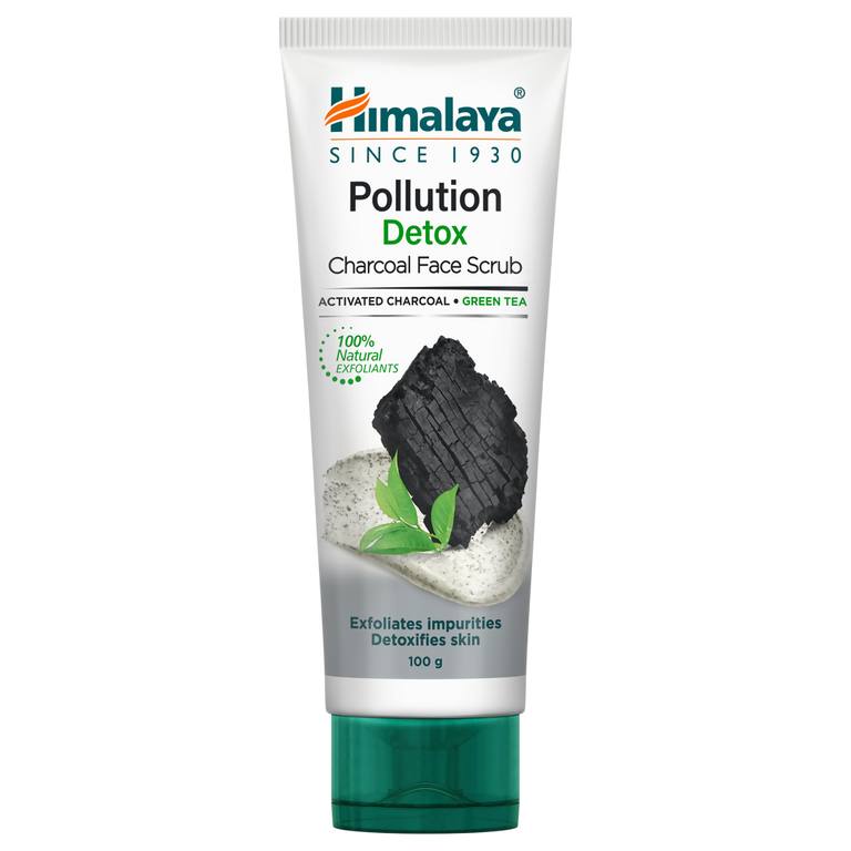Himalaya Herbals Pollution Detox Charcoal Face Scrub - 50 gm