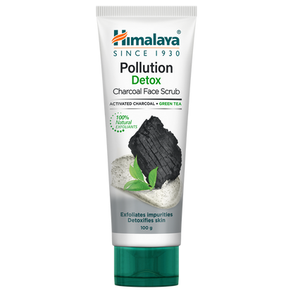 Himalaya Herbals Pollution Detox Charcoal Face Scrub - 50 gm