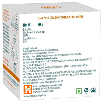 Himalaya Dark Spot Clearing Turmeric Face Cream - 50 gm