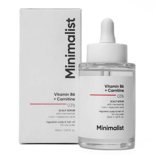 Minimalist Vitamin B6 + Carnitine 03% Scalp Hair Serum - 50 ml