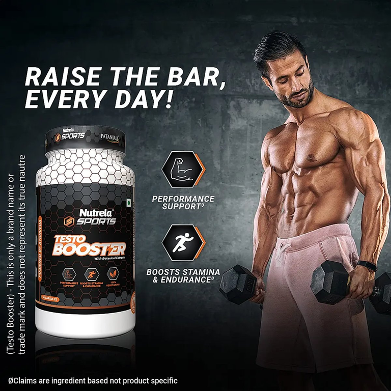 Patanjali Nutrela Sports Testobooster - 90 caps