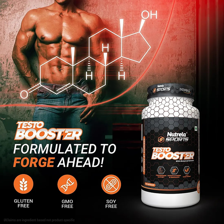 Patanjali Nutrela Sports Testobooster - 90 caps
