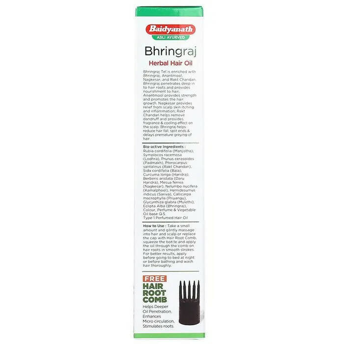 Baidyanath Jhansi Bhringraj Herbal Hair Oil - 100 ml