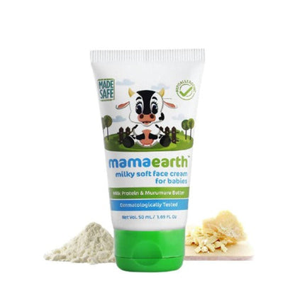Mamaearth Milky Soft Baby Face Cream For Moisturizes, Soothes, Heals Chapped Skin - 60 gm
