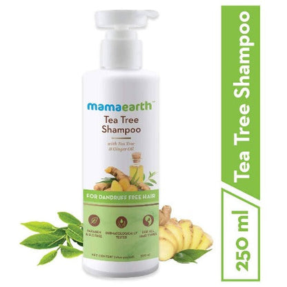 Mamaearth Tea Tree Anti Dandruff Shampoo For Dandruff Free Hair - 250 ml