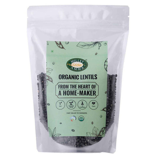 Millet Amma Organic Black Urad Dal - 500 gm
