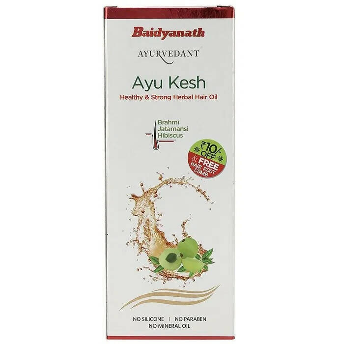 Baidyanath Jhansi Ayu Kesh Healthy And Strong Herbal Hair Oil - 100 ml