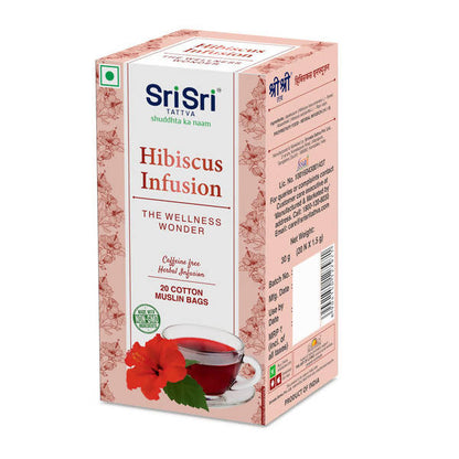 Sri Sri Tattva Hibiscus Infusion Tea - 20 Tea Bags