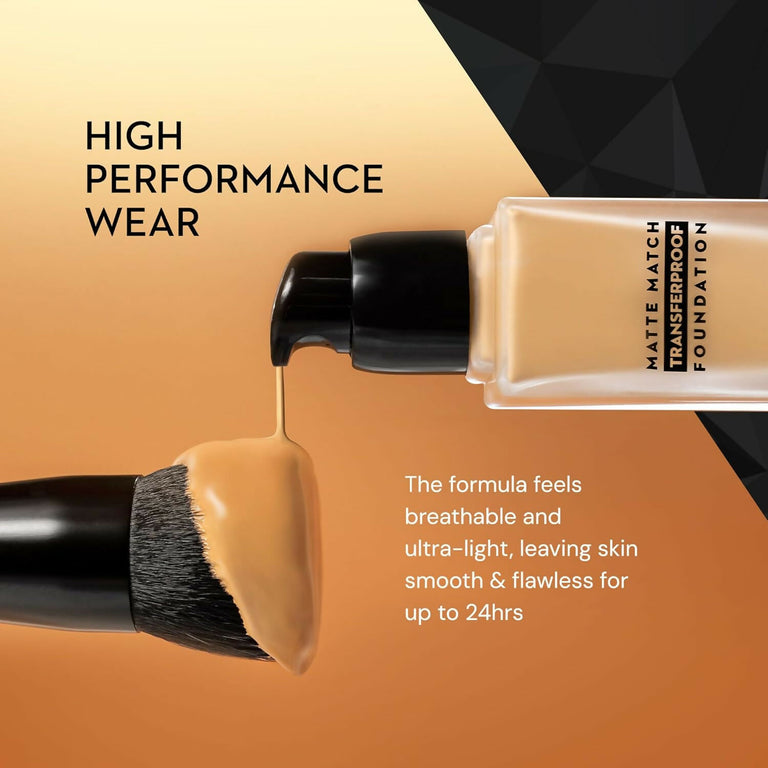 Sugar Cosmetics Matte Match Transferproof Foundation - 17 Raf - 30 ml