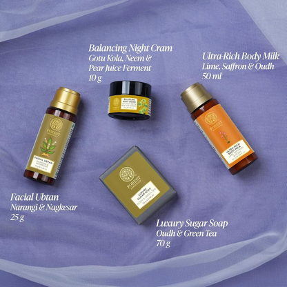 Forest Essentials Nalini Face & Body Essentials Kit - combo