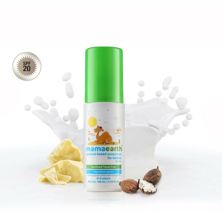 Mamaearth Nourishing Hair Oil & Mineral Based Sunscreen - combo