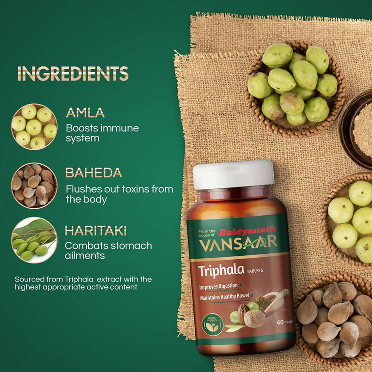 Baidyanath Vansaar Triphala Tablets - 60 Tabs