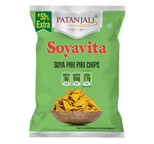 Patanjali Soyavita Soya Piri Piri Chips - 27 gm