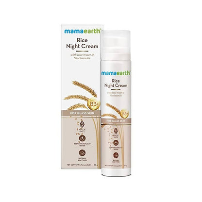 Mamaearth Rice Night Cream With Rice Water & Niacinamide - 50 gm