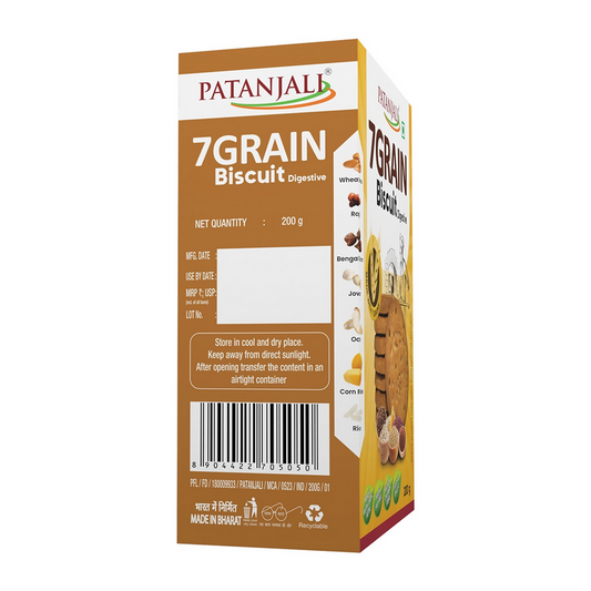 Patanjali 7 Grain Digestive Biscuit - 200 gm