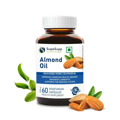 Sri Sri Tattva Supasupp Almond Oil Capsules - 60 caps
